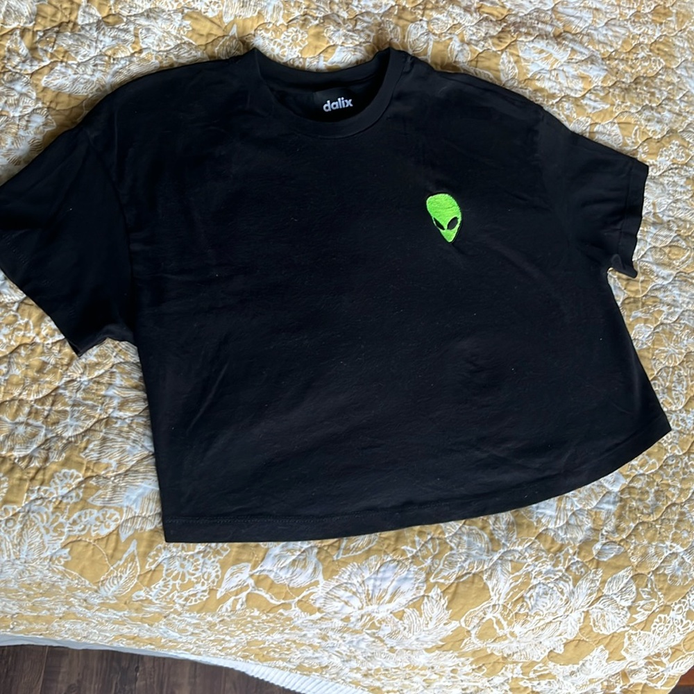 Small Cropped Dalix Alien T